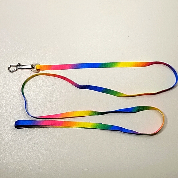 Dog leash & harness 2pc rainbow set NEW - Picture 5 of 9